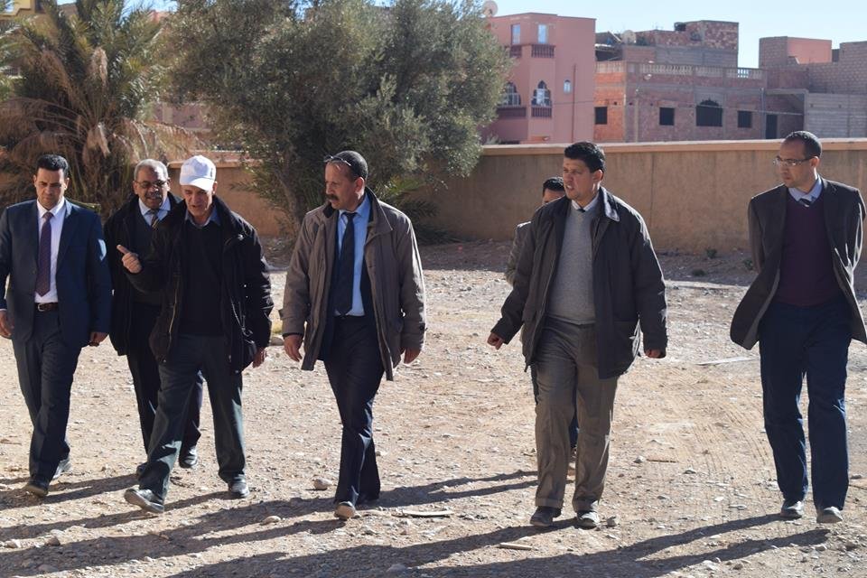 المديرية الاقليمية لوزارة التربية الوطنيةبالرشيدية : زيارات تفقدية لورش تأهيل داخلية ثانوية محمد الخامس بكلميمة