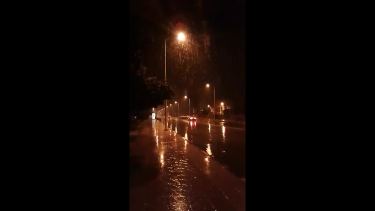 تساقط الثلوج بالرشيدية