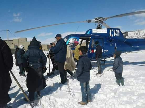 املشيل:كثافة الثلوج تستدعي حوامة وزارة الصحة للتدخل الطبي