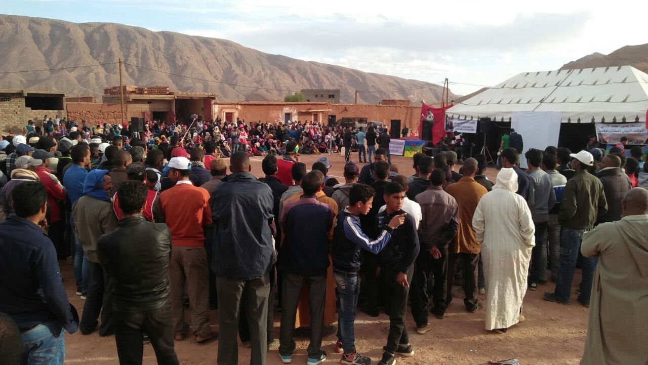 أغبالو نكردوس:مهرجان خطابي في اطار الحراك الاجتماعي الذي تعرفه المنطقة