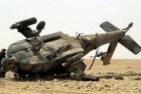 تحطم مروحية عسكرية جنوب الرشيدية