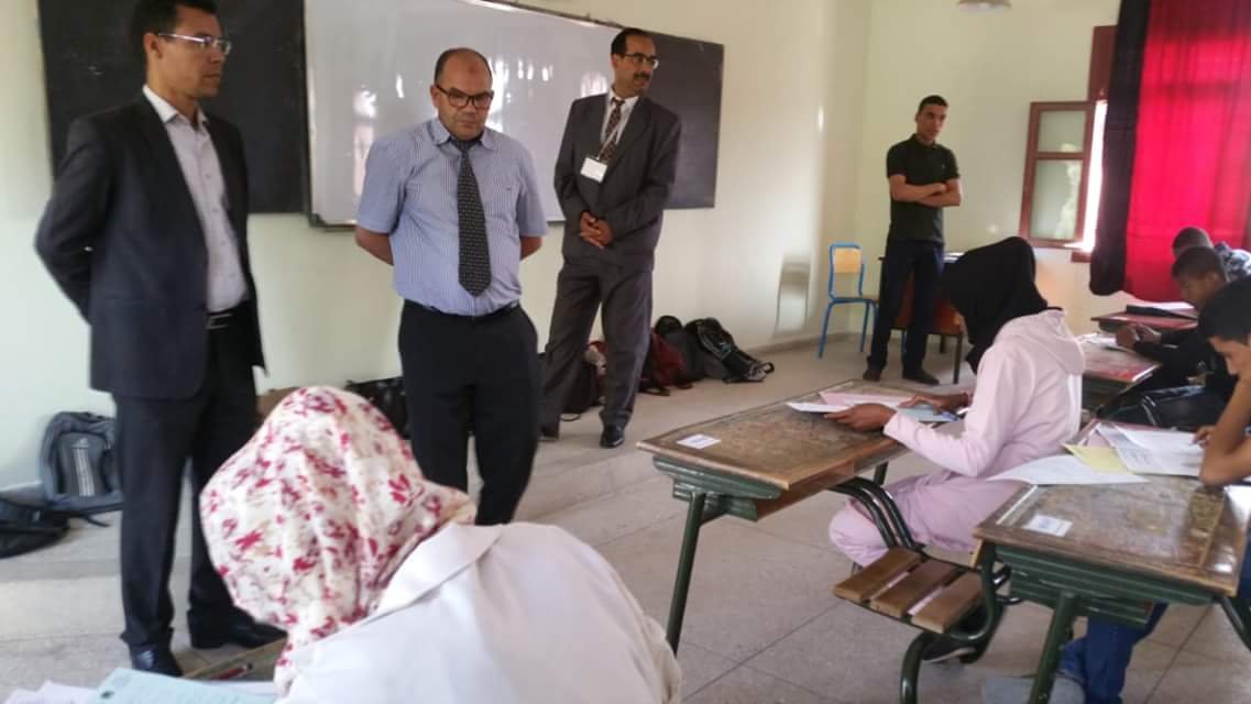 مديرية الرشيدية: زيارات تفقدية لمراكز الامتحان الجهوي لنيل شهادة السلك الاعدادي