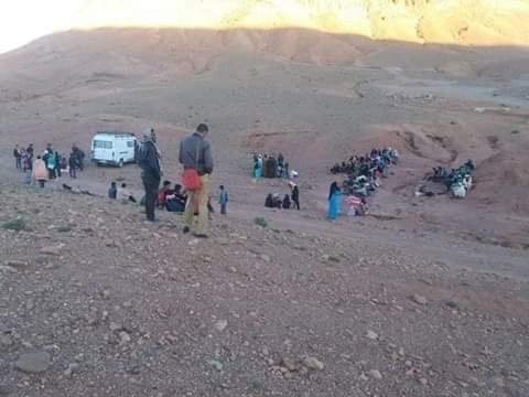 عاجل:قتيلة و4جرحى في مسيرة احتجاجية على الأقدام نواحي تنغير