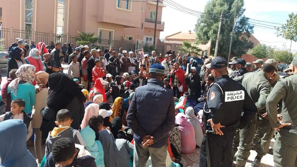 كلمة ذ.شريفي بالوقفة الاحتجاجية لسكان جماعة الخنك