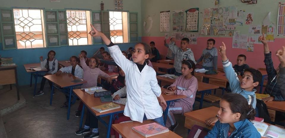 تنغير:دعم تربوي واستدراك للحصص وتأمين الزمن المدرسي بمدرسة أيت عطى