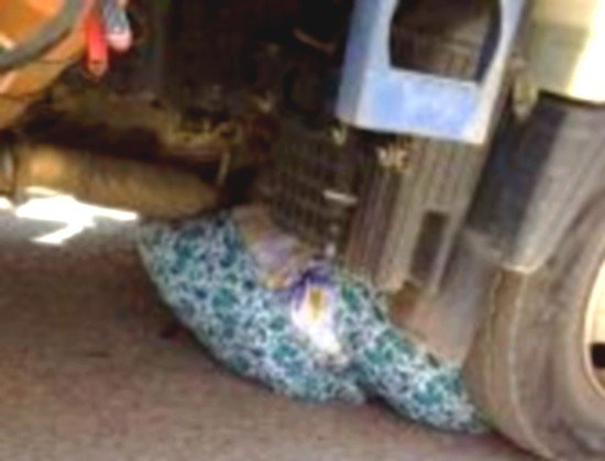 خطير:شاحنة تنهي حياة إمرأة