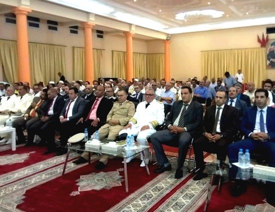 والي جهة درعة تافيلالت يشرف على حفل الانصات للخطاب الملكي السامي بمناسبة الذكرى السادسة والستين لذكرى ثورة الملك والشعب