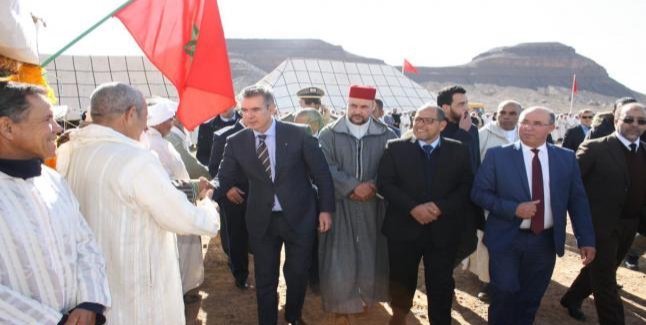 عامل اقليم تنغير يشرف على اعطاء انطلاقة اشغال تحسين الطريق الإقليمية 7108 بحصيا