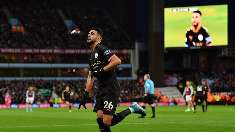 محرز وأغويرو يقودان السيتي لفوز ساحق على أستون فيلا