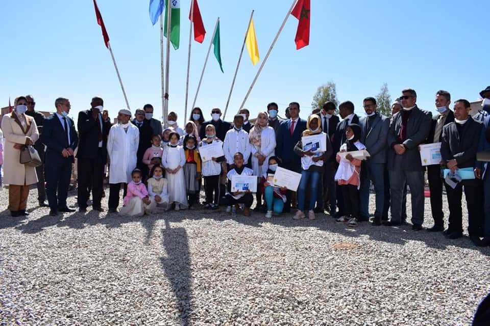 علي براد يشرف على مراسيم رفع شارة اللواء الاخضر بثلاث مؤسسات تعليمية بإقليم الرشيدية