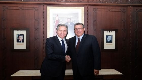 رئيس الحكومة يلتقي بوزير الخارجية الأمريكي "أنتوني بلينكن"