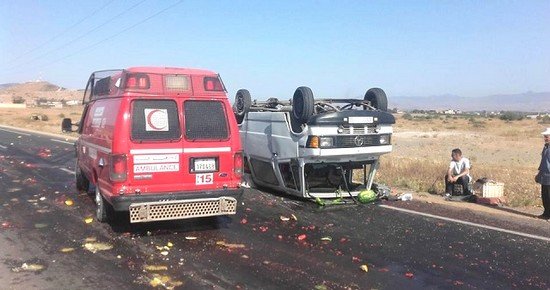 حصيلة حوادث السير بالمناطق الحضرية