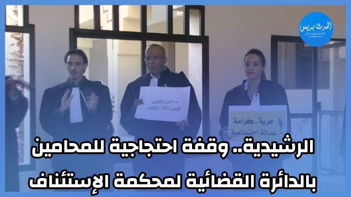 الرشيدية.. وقفة احتجاجية للمحامين بالدائرة القضائية لمحكمة الإستئناف