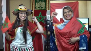 رشيدة طلال تبدع أغنية لتشجيع الأسود