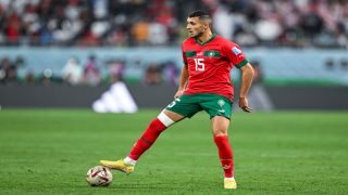 DOHA, QATAR - DECEMBER 17: Selim Amallah of Morocco controls the Ball during the FIFA World Cup Qatar 2022 3rd Place match between Croatia and Morocco at Khalifa International Stadium on December 17, 2022 in Doha, Qatar. (Photo by Harry Langer/DeFodi Images via Getty Images)