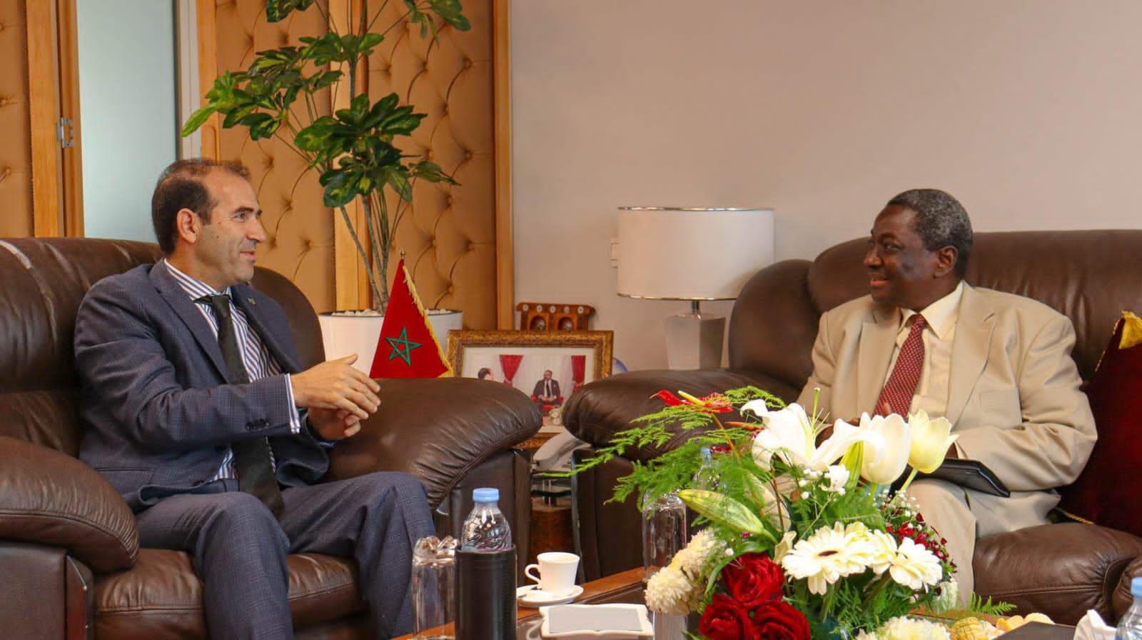 بنعليلو يتباحث مع رئيس الهيئة الدائمة المستقلة لحقوق الإنسان