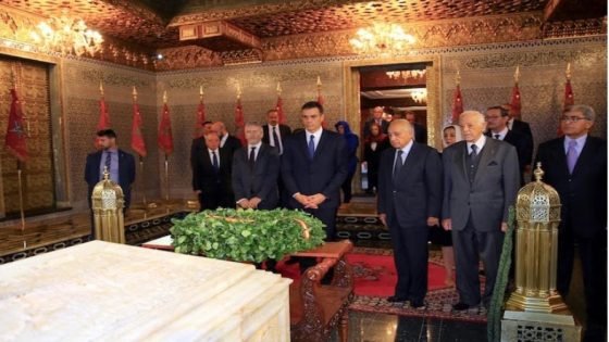 بيدرو سانشيز يزور ضريح محمد الخامس بالعاصمة الرباط