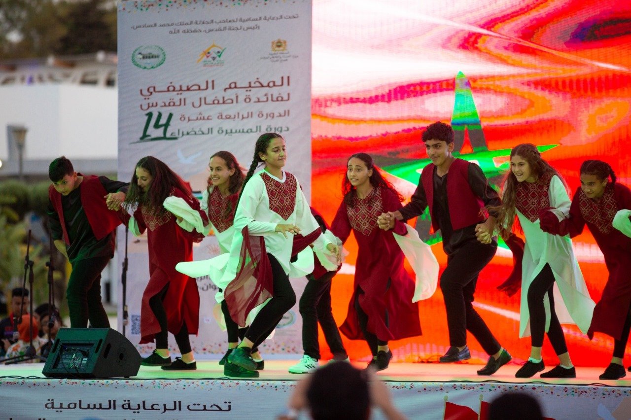 الرباط.. أطفال المغرب يحتفون في مهرجان حاشد بأقرانهم الفلسطينيين المشاركين في المخيم الصيفي “المسيرة الخضراء”