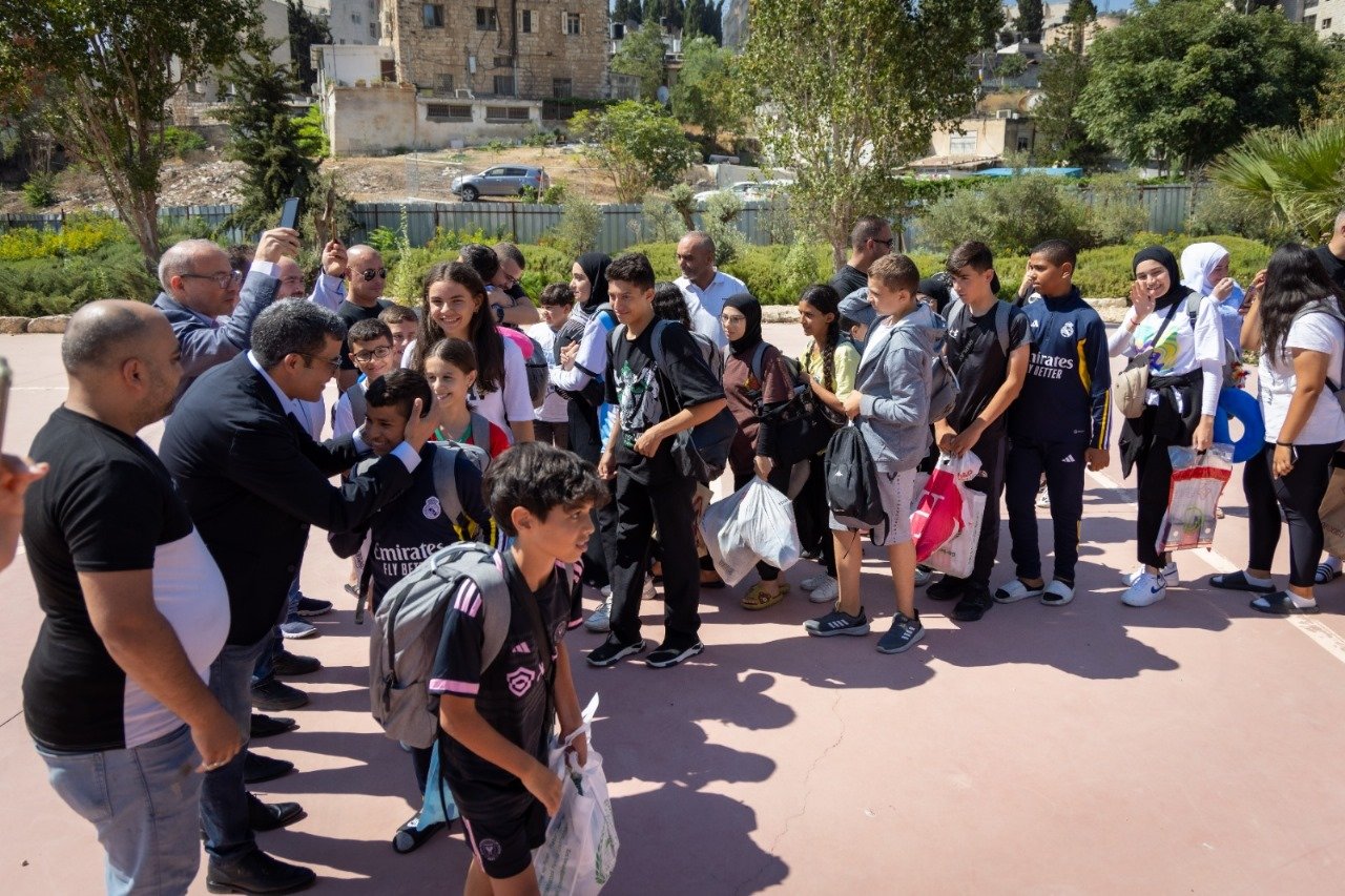 حفل استقبال على شرف الأطفال المقدسيين العائدين من المغرب إثر اختتام المخيم الصيفي لوكالة بيت مال القدس