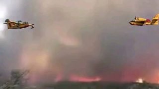 الإستعانة بطائرتي “كنادير” لتطويق حريقين اندلعا بالغابة المخزنية بتاونات