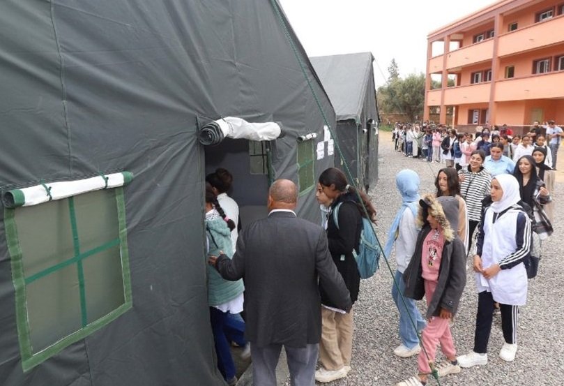 استئناف الدراسة بجماعة أمزميز المتضررة من الزلزال