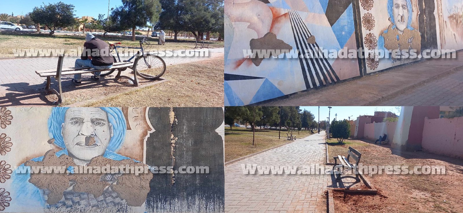 العبث بالمرافق العامة بالرشيدية… مســـــــــؤولية من؟ _ ( صور ) + (فيديو )