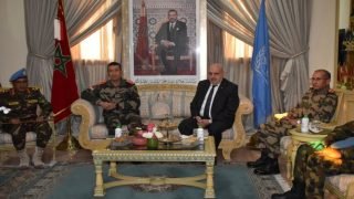 المفتش العام للجيش يتباحث مع الممثل الخاص للأمين العام للأمم المتحدة رئيس بعثة المينورسو