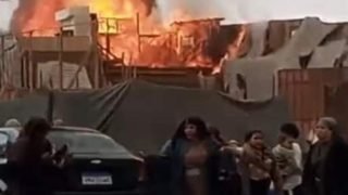 مصر.. حريق ضخم يلتهم موقع تصوير مسلسل “جودر”