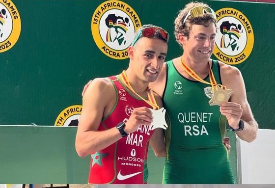 أكرا 2024 : المغربي بدر سيوان يحصد الميدالية الفضية في رياضة الترياثلون