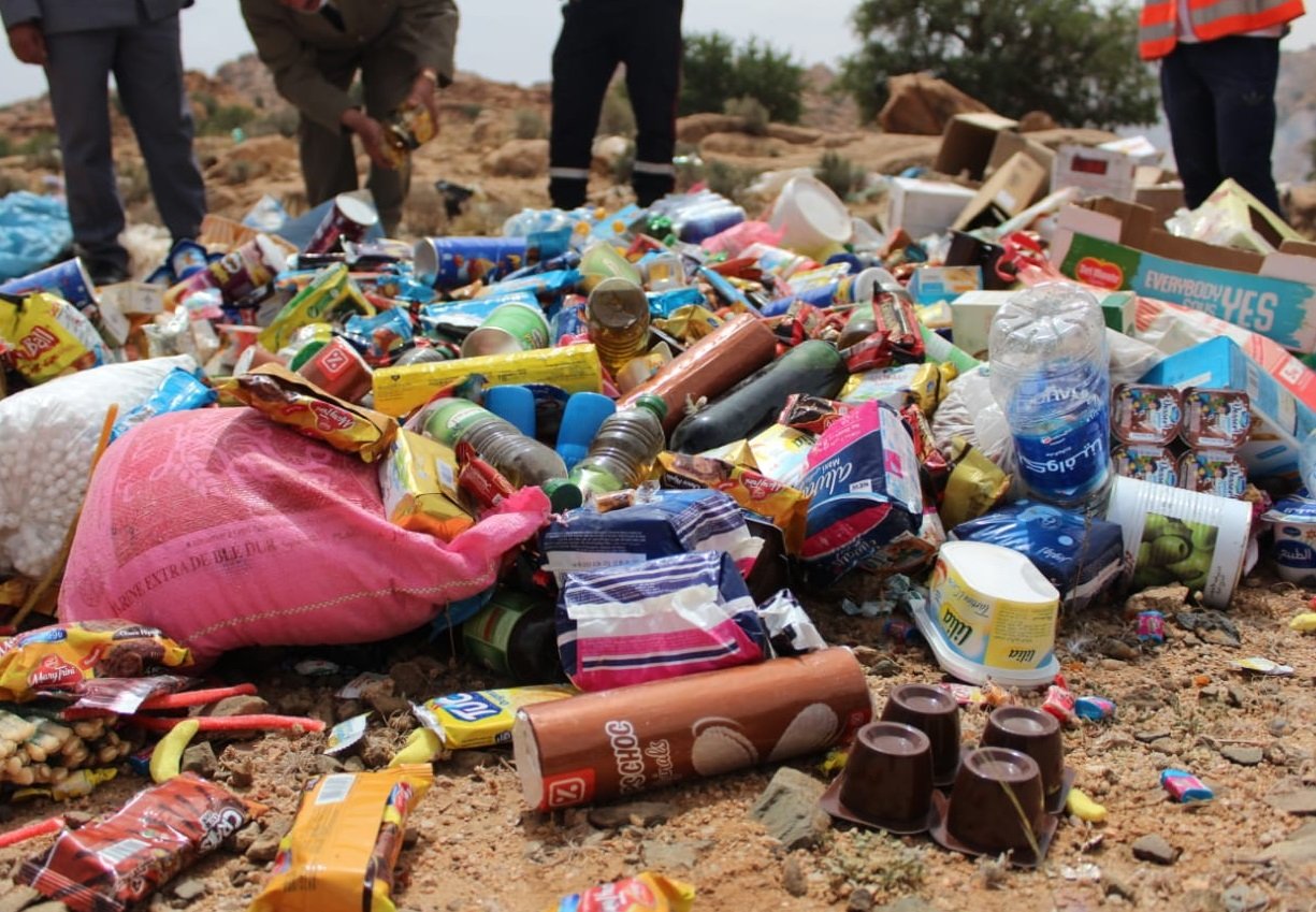 إقليم تاونات: حجز وإتلاف 82 كلغ من المواد الغذائية غير الصالحة للاستهلاك
