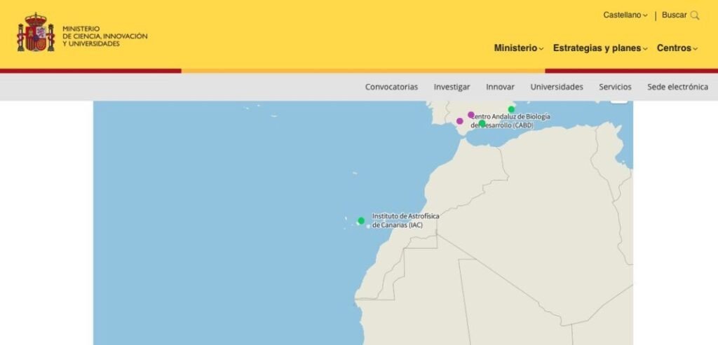 خريطة المغرب كاملة بالصحراء على موقع وزارة العلوم الاسبانية تصيب عصابة الكابرانات بالسعار