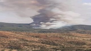 اندلاع حريق مهول في غابة “الشارشاة” جماعة بورد إقليم تازة