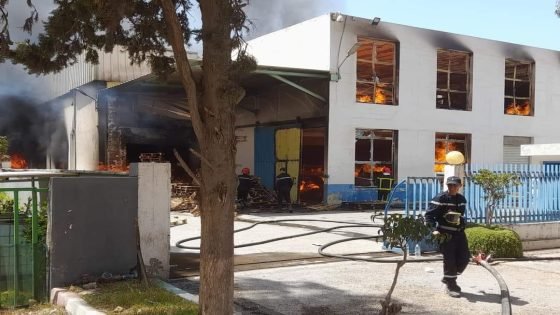 اندلاع حريق بوحدة متخصصة في صناعة المناديل الورقية بالمنطقة الصناعية ببرشيد