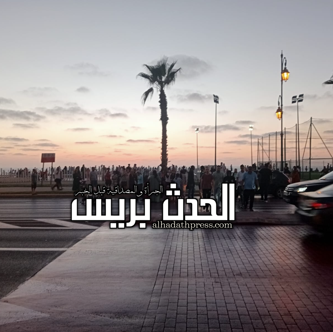 بالصور..سائق دراجة نارية يصطدم بسيدة بطريقة مروعة بالرباط