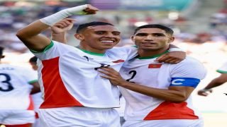 جلالة الملك يهنئ أعضاء المنتخب الوطني المغربي الأولمبي لكرة القدم بمناسبة ظفره بالميدالية النحاسية خلال دورة الألعاب الأولمبية 2024 بباريس