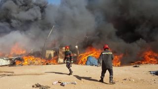 القنيطرة..إندلاع حريق بفضاء خارجي للتخزين بمنطقة العصام