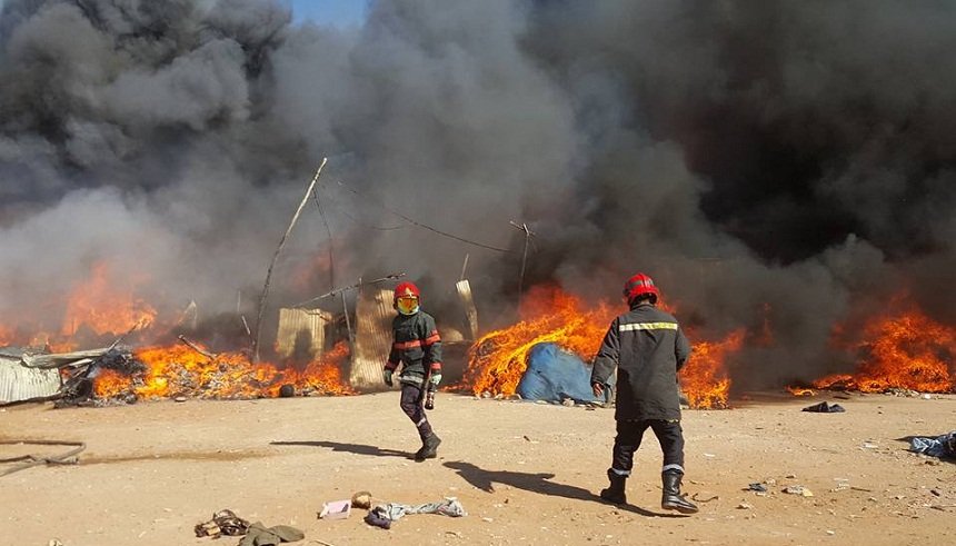 القنيطرة..إندلاع حريق بفضاء خارجي للتخزين بمنطقة العصام