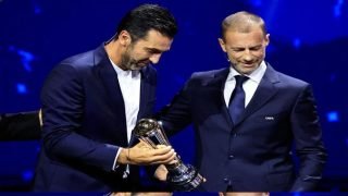 الحارس بوفون يُكرم بجائزة رئيس اليويفا ويؤكد أهمية دوري أبطال أوروبا