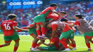 نهاية الشوط الأول بتفوق المنتخب المغربي الأولمبي على نظيره الإسباني