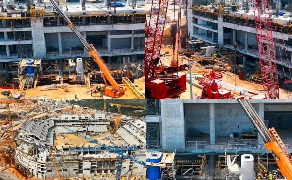 ملعب مولاي عبد الله يقترب من الجاهزية: تركيب السقف واستعدادات مكثفة