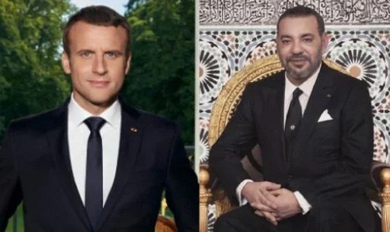 صاحب الجلالة الملك محمد السادس والرئيس الفرنسي إيمانويل ماكرون يوقعان بالرباط الإعلان المتعلق بالشراكة الاستثنائية الوطيدة بين المغرب وفرنسا