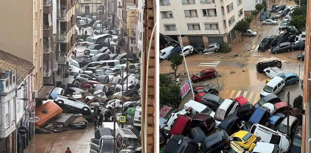 عاصفة “دانا” تضرب إسبانيا وتؤدي إلى تأجيل مباريات كرة القدم