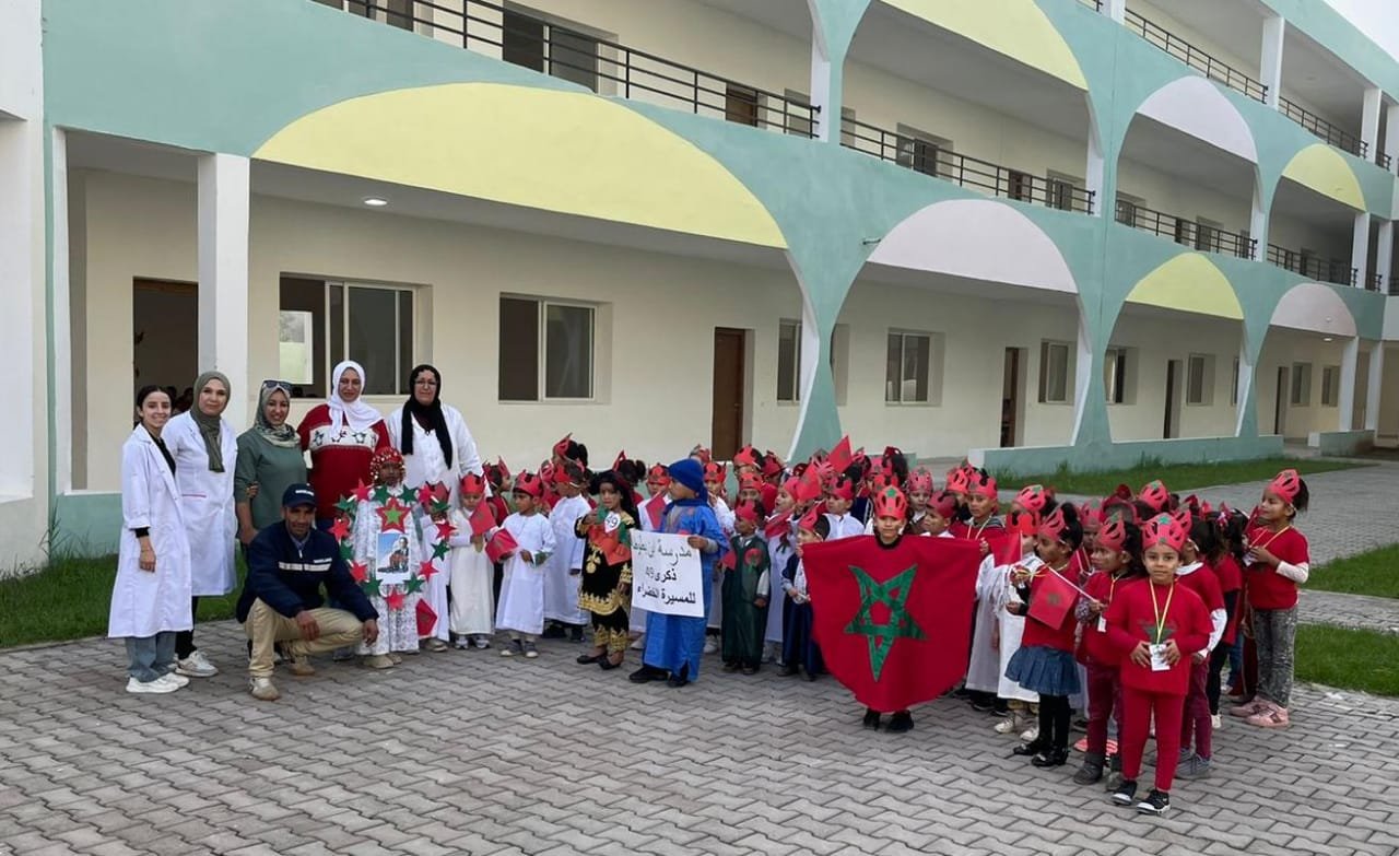 الجديدة: مشاركة براعم مجموعة من المؤسسات بذكرى المسيرة الخضراء المظفرة