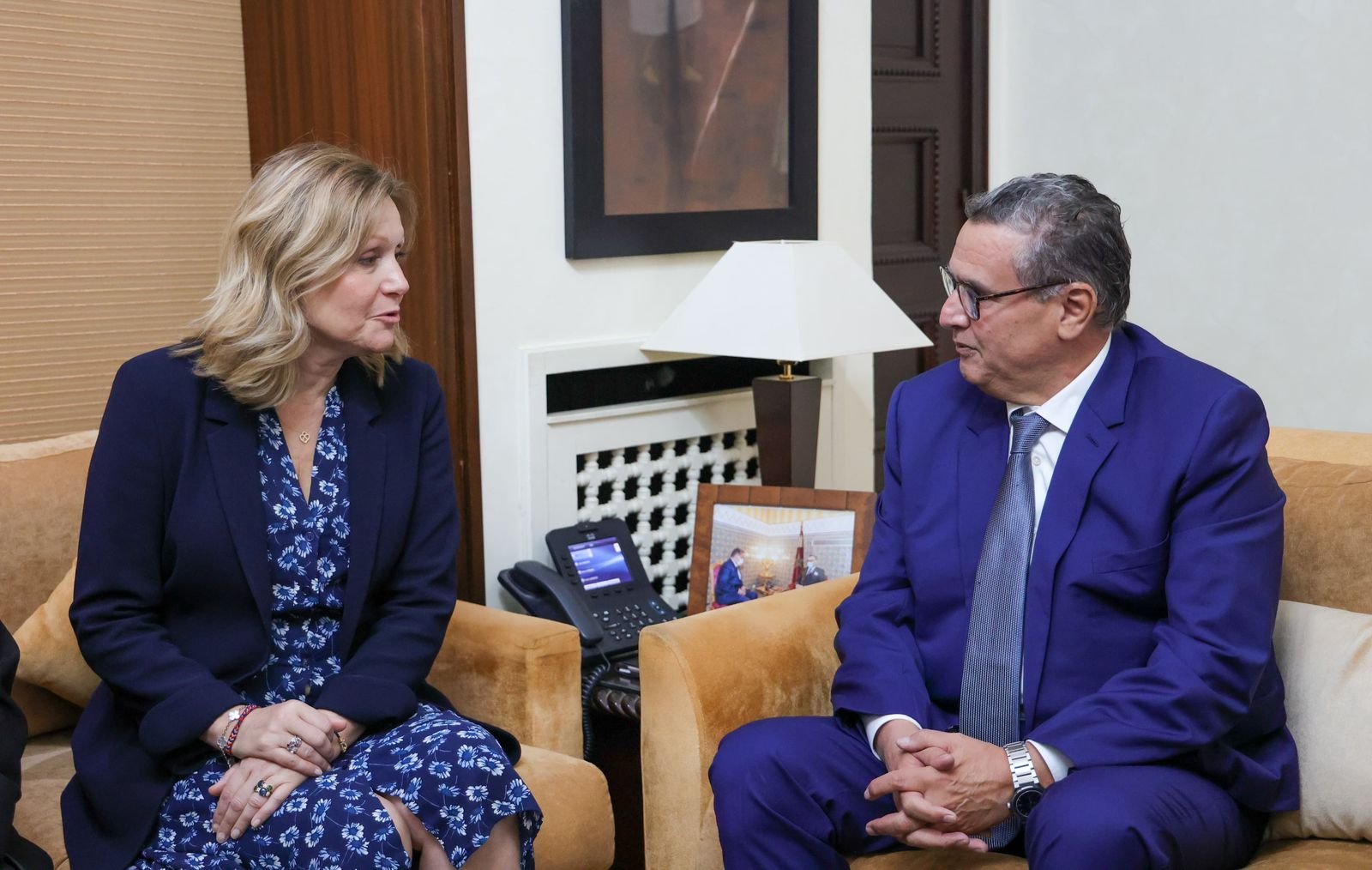 رئيس الحكومة يستقبل رئيسة جمعية الجمعية الوطنية الفرنسية