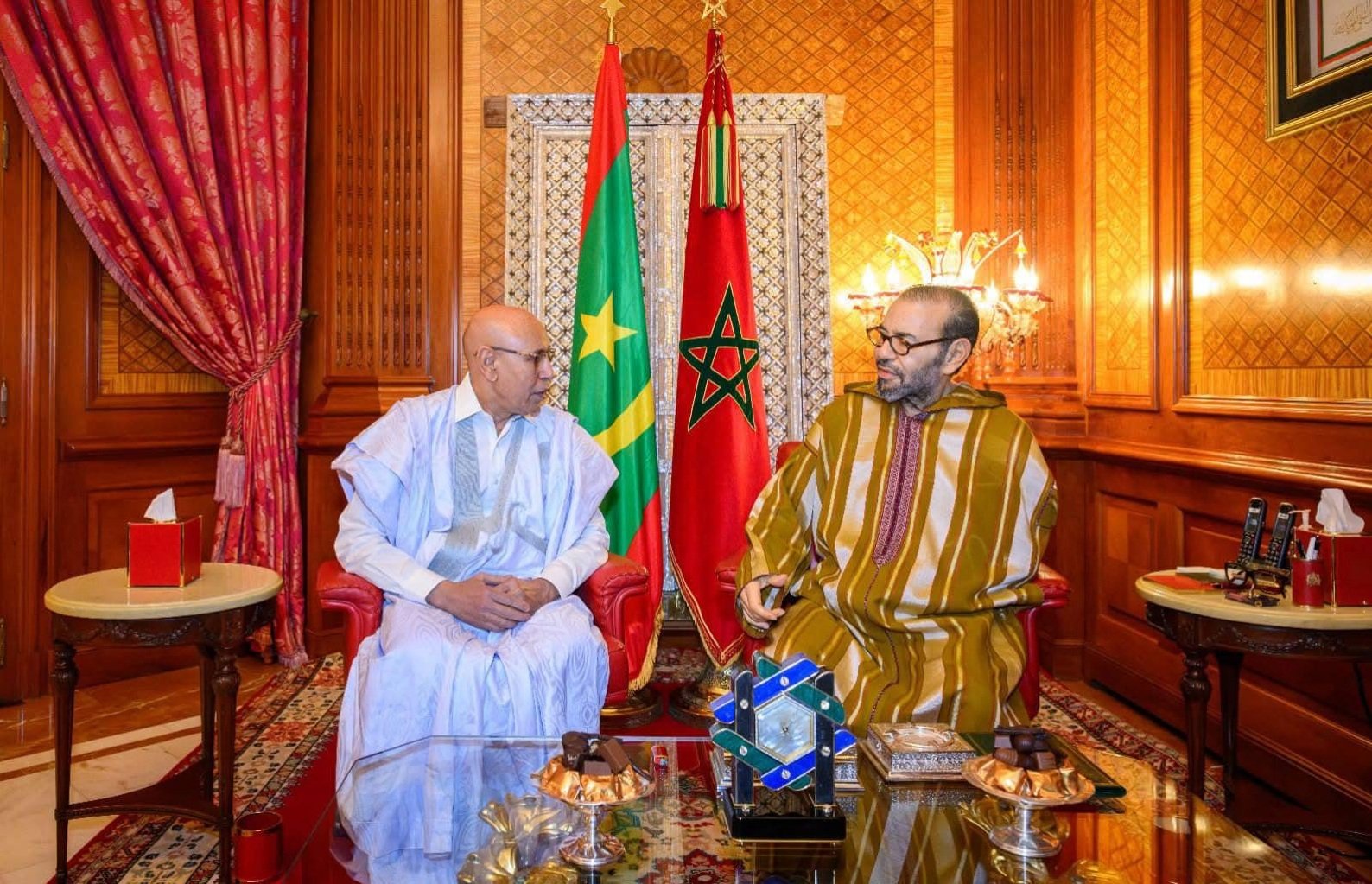 بلاغ الديوان الملكي: جلالة الملك يستقبل الرئيس الموريتاني