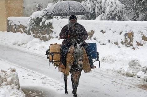 درجات حرارة تحت الصفر ورياح قوية تضرب المرتفعات والجنوب