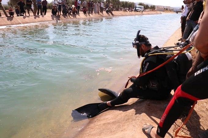 أرفود: فرق الإنقاذ تنجح في انتشال جثة الطفل من الساقية بعد جهود مضنية