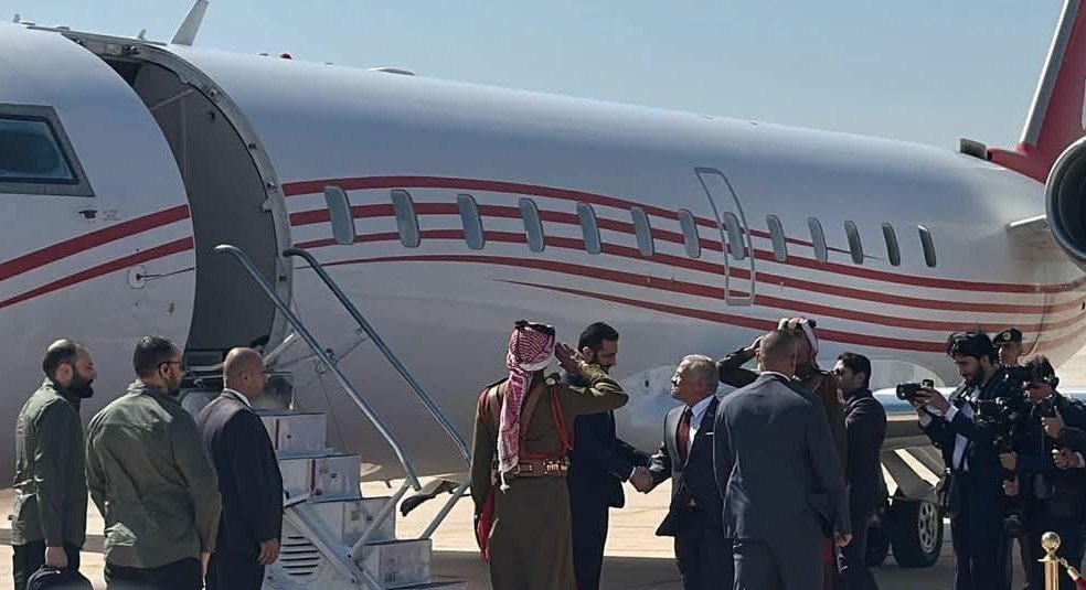 الملك الأردني يستقبل الرئيس السوري أحمد الشرع