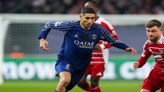 حكيمي يتربع على عرش المغاربيين في دوري الأبطال