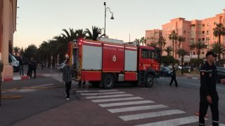 مـــ صرع شخصين و إسعاف ثلاثة آخرين في وضعية حرجة إثر اندلاع حريق بقصر المؤتمرات بمراكش
